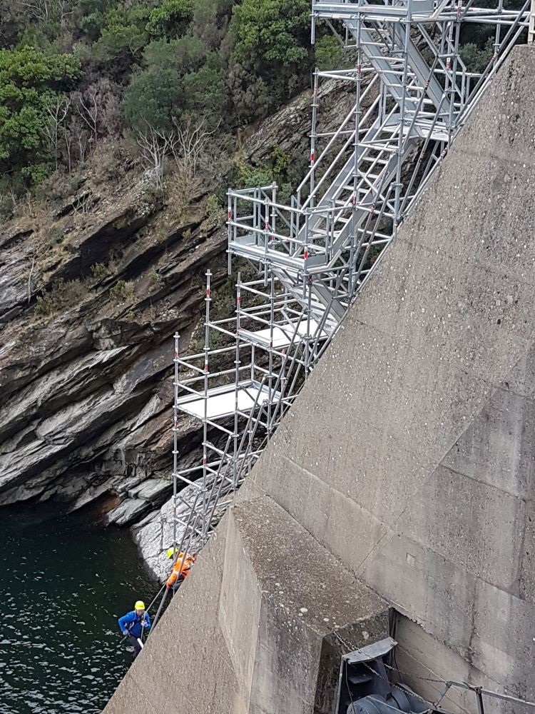 Alliance Echafaudages - Réalisation - Barrage de Malarce