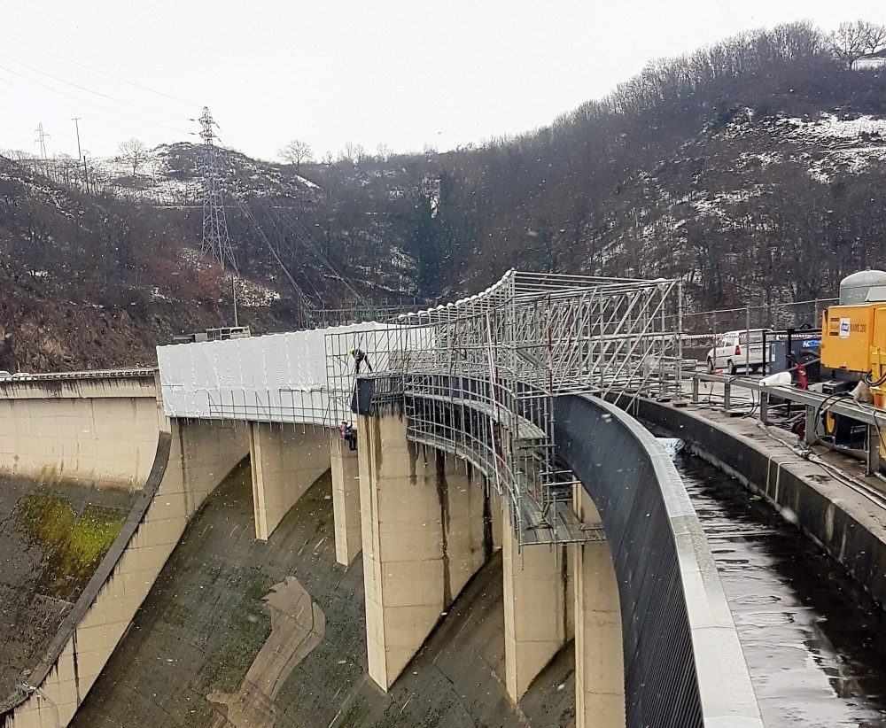 Alliance Echafaudages - Réalisation - Barrage de Villerest